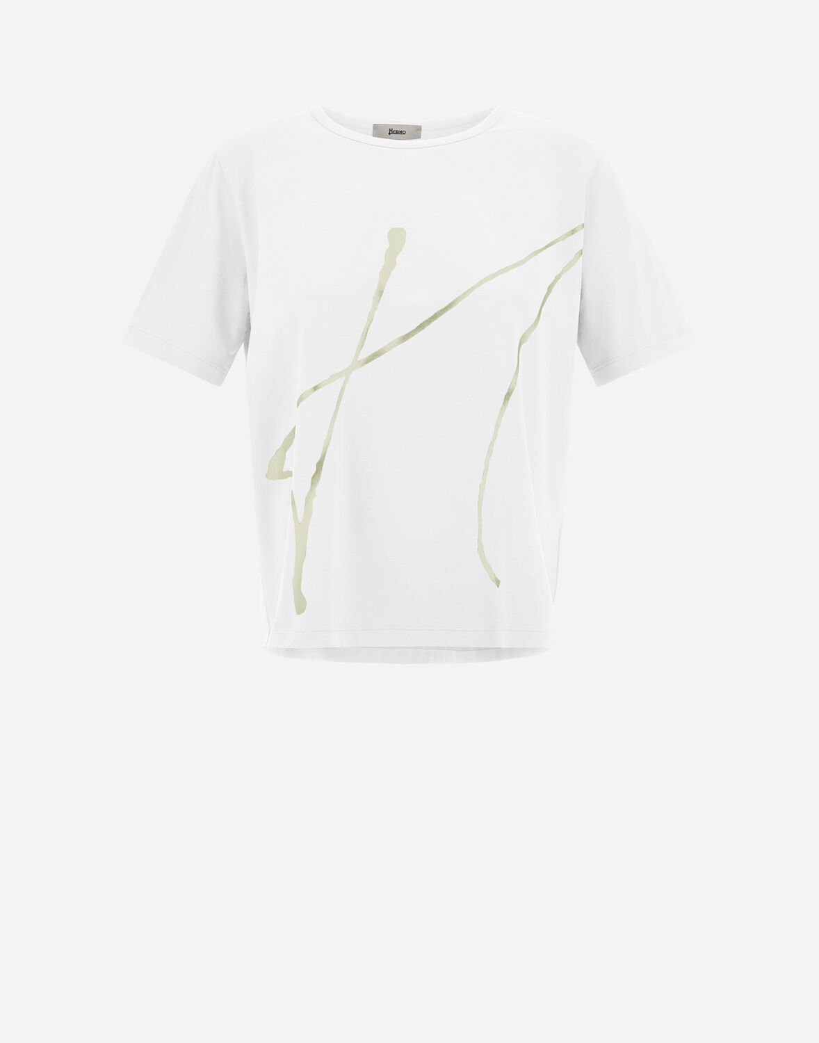 Herno Interlock Jersey Tシャツ In White