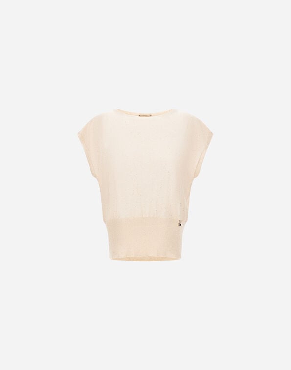 Herno SWEATER IN BRIGHT SEQUINS VISCOSE Chantilly MG000226D760891985
