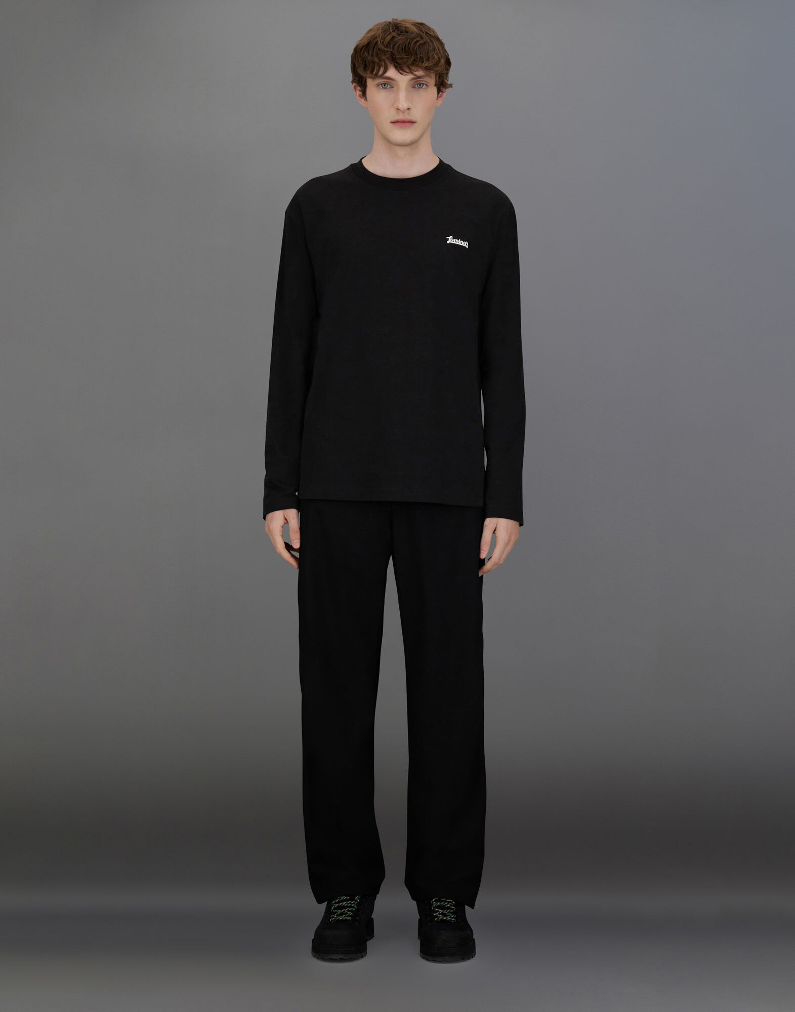 ラミナー コンパクトジャージー Tシャツ ブラック | Herno® (ヘルノ)