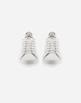 Herno GRAINED LEATHER AND MONOGRAM TRAINERS White/Blue SH000026USHOE271092