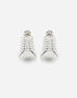 Herno GRAINED LEATHER AND MONOGRAM TRAINERS White/Blue SH000026USHOE271092