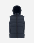 Herno SUPER MATT WAISTCOAT Navy Blue PI0767U124039200