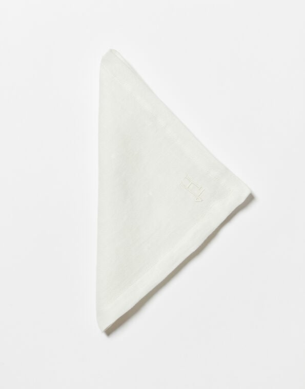 Herno WHITE LINEN NAPKINS - SET OF 2 White NAPKINS1000LINO1000