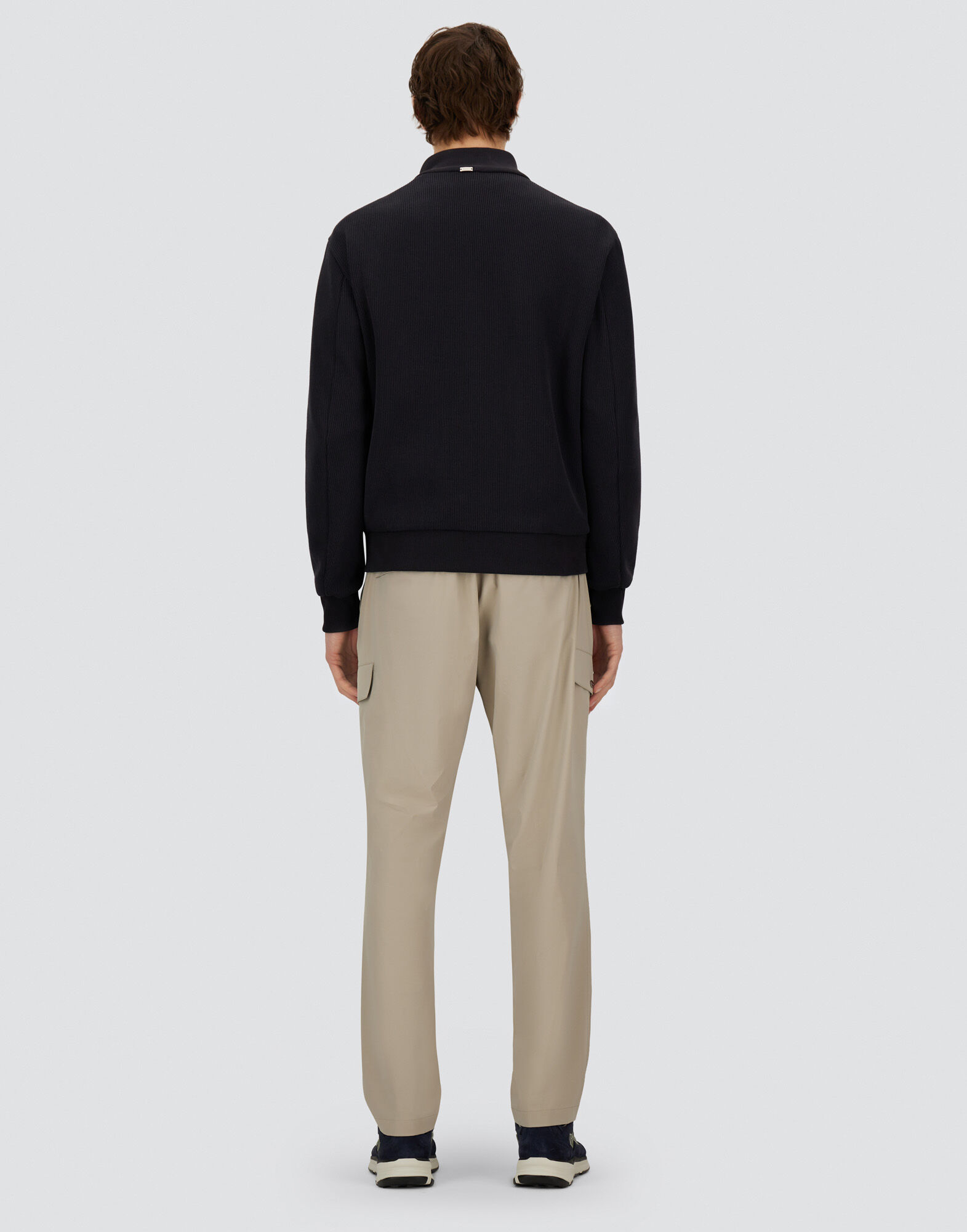 メンズ RESORT JACKET IN COTTON INTERLOCK AND TRAVEL NYLON PONENTE