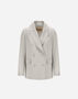 Herno FLAWLESS WOVEN BLAZER Cream GA000301D127181213