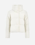Herno CAPE IN CASHMERE, SILK AND NEW LADY FAUX FUR Ivory PI001968D380871200