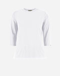Herno CHIC COTTON JERSEY AND NEW TECHNO TAFFETÀ LONG-SLEEVED T-SHIRT White JG000226D520061000