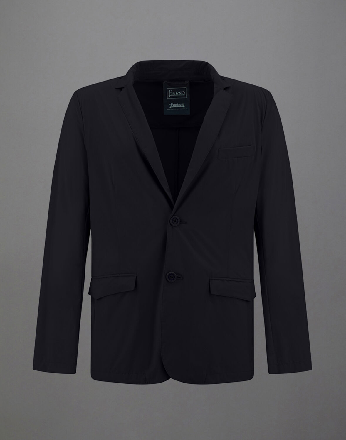 Herno Laminar Light Matt Blazer In Black