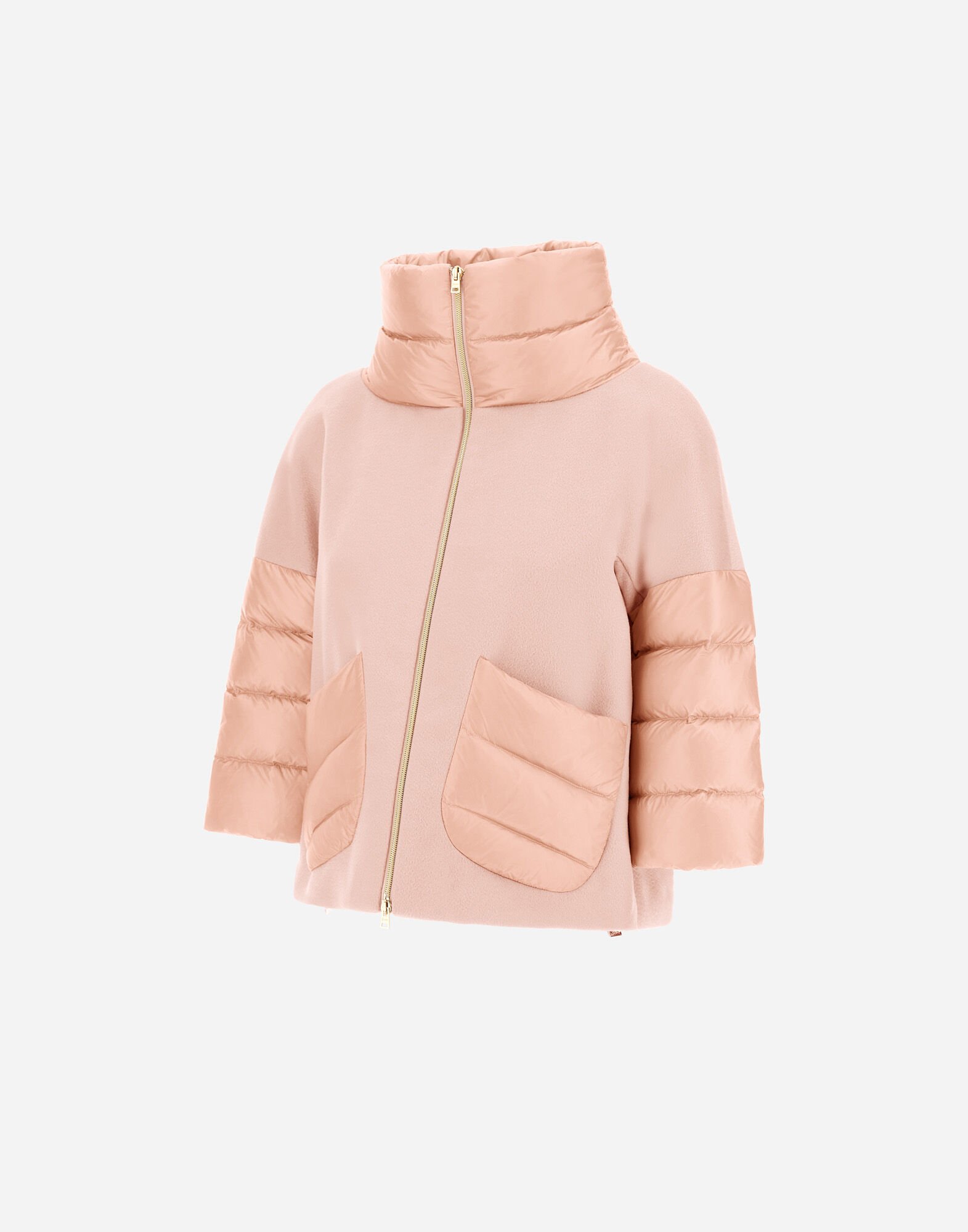 CAPE IN NEW CASHMERE AND NYLON ULTRALIGHT in Light Pink for