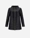 Herno A-SHAPE JACKET IN ULTRALIGHT NYLON WITH TAFFETA SIDE PANELS Black PI1239D120179300