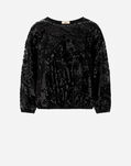 Herno SWEATSHIRT IN COTTON LACE Black JG000245D520069300