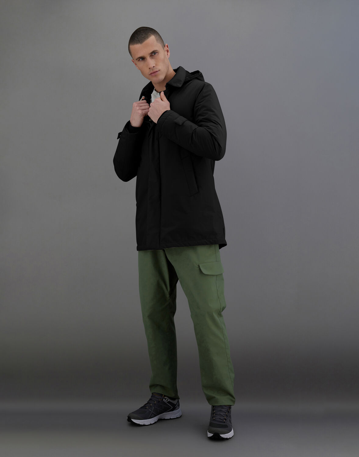 HERNO LAMINAR CARCOAT IN 2 LAYERS GORE-TEX