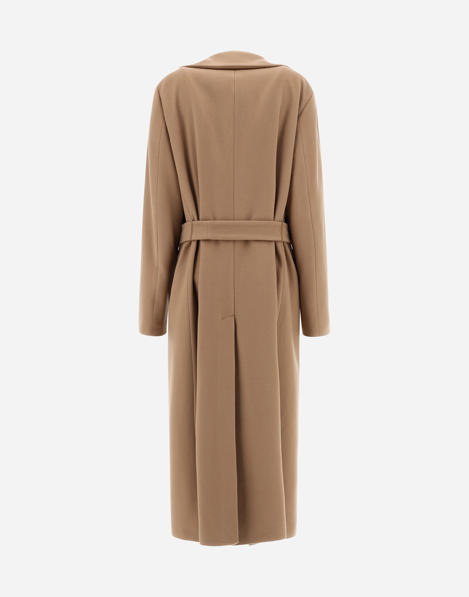 Herno CAPPOTTO LUNGO LUXURY IN LANA CON CINTURA Sabbia