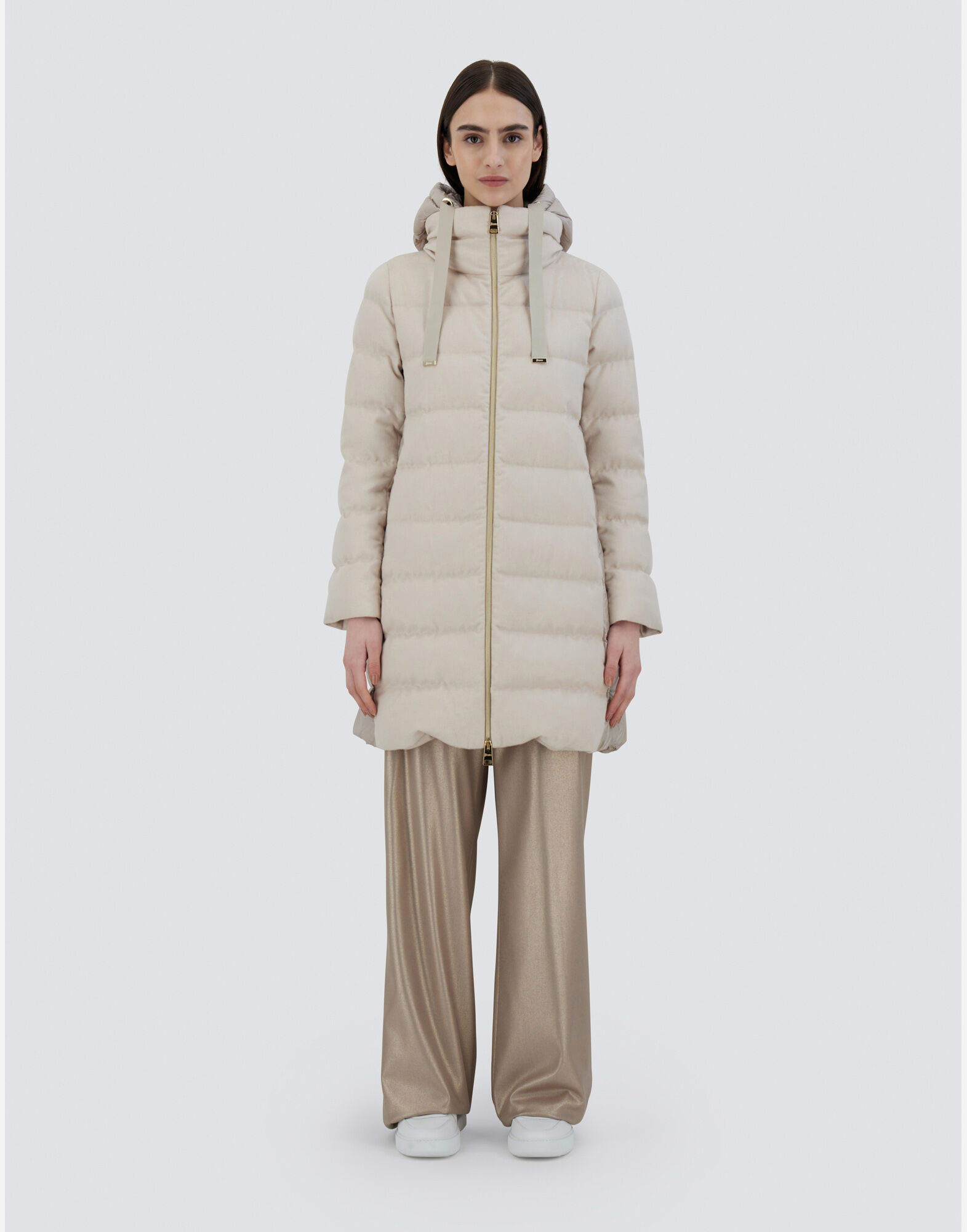 JACKET IN CASHMERE SILK AND NYLON ULTRALIGHT in Chantilly for Women Herno
