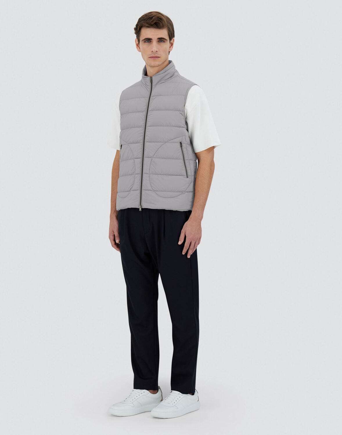 Herno Il Gilet In Light Grey