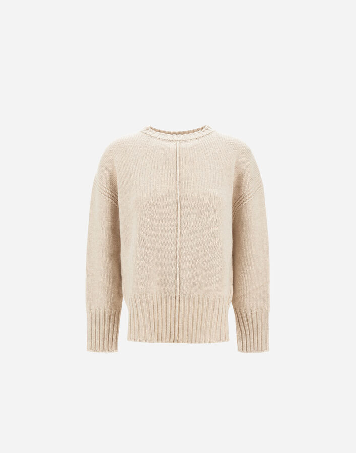 Herno SWEATER IN CARDED PURE WOOL G.7 Chantilly MG000201D702201985