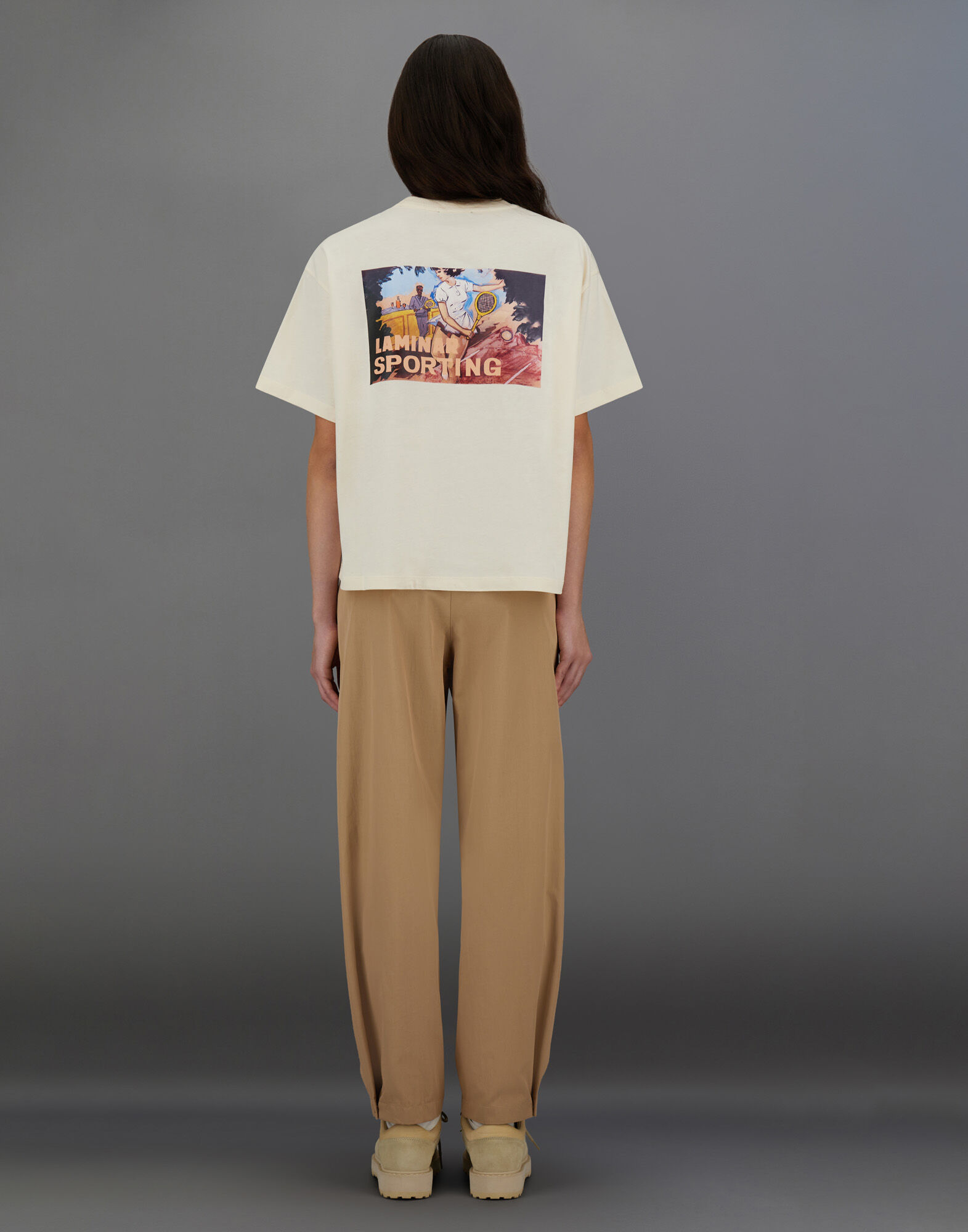 ラミナー コンパクトジャージー Tシャツ アイボリー | Herno® (ヘルノ)