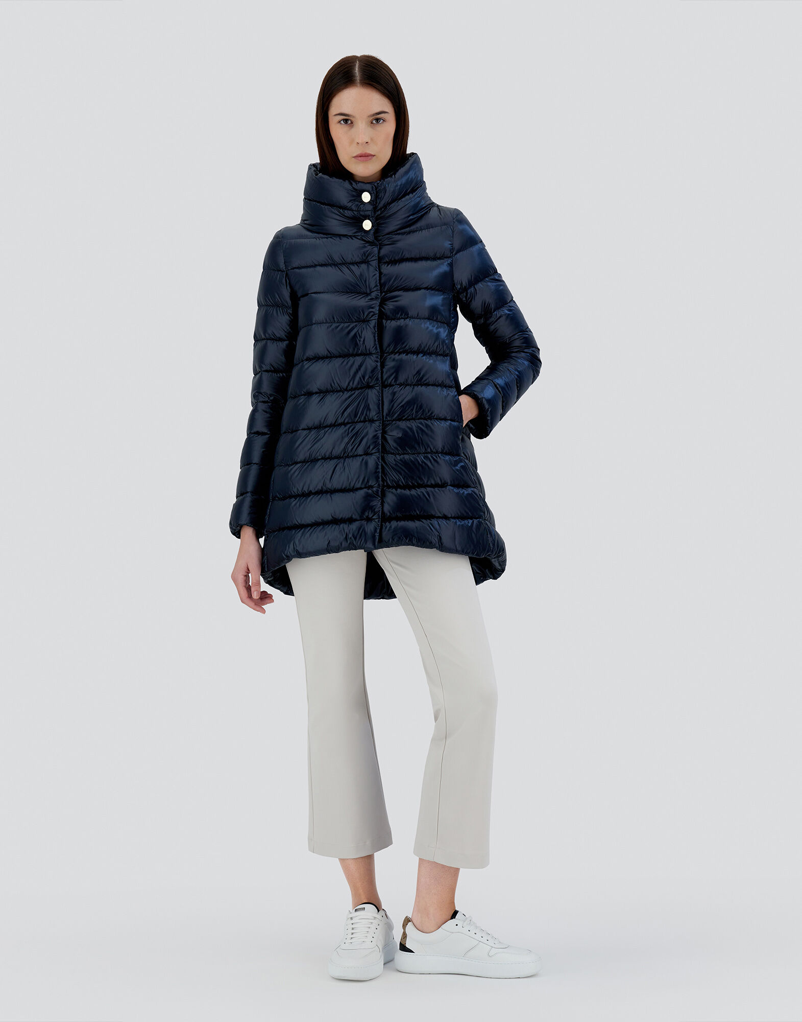 Herno navy hotsell coat