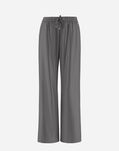 Herno TROUSERS IN METALLIC FLANNEL EFFECT Grey PT000067D126419480