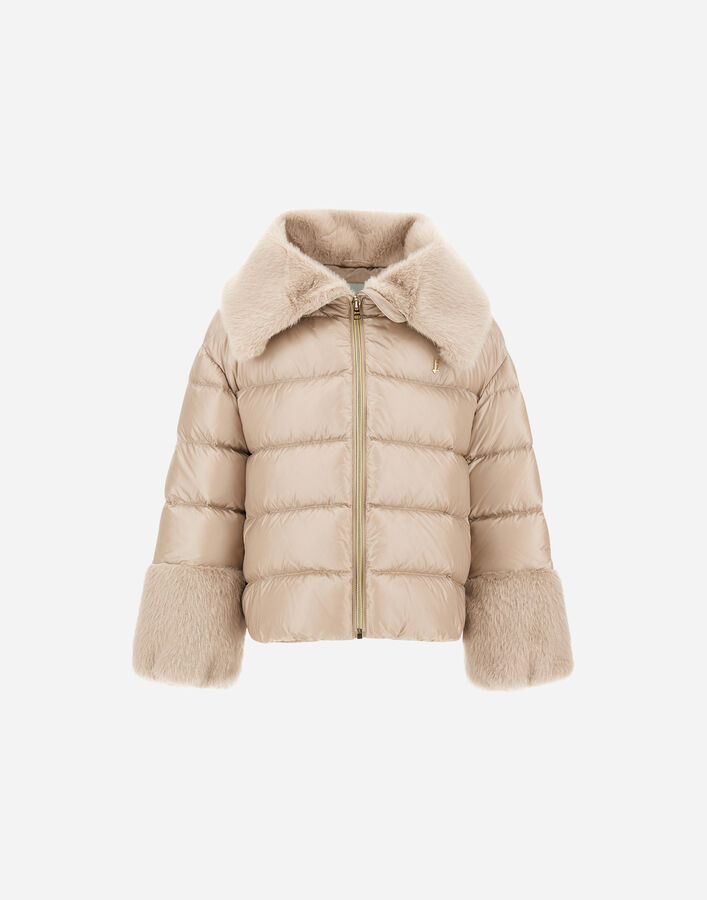 JACKET IN NYLON ULTRALIGHT AND LADY ALTERNATIVE FUR Herno Herno JACKET IN NYLON ULTRALIGHT AND LADY ALTERNATIVE FUR Chantilly PI000183G12017Z1985