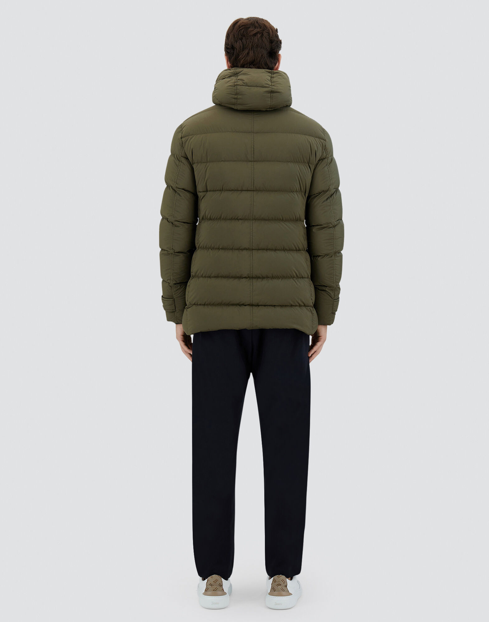 メンズ レジェンド レスキモー コート グリーン/ベージュ | Herno