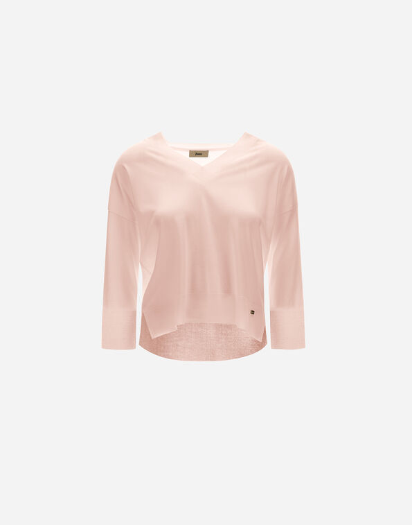 Herno SWEATER IN GLAM KNIT EFFECT Powder Pink JV000015D520564035