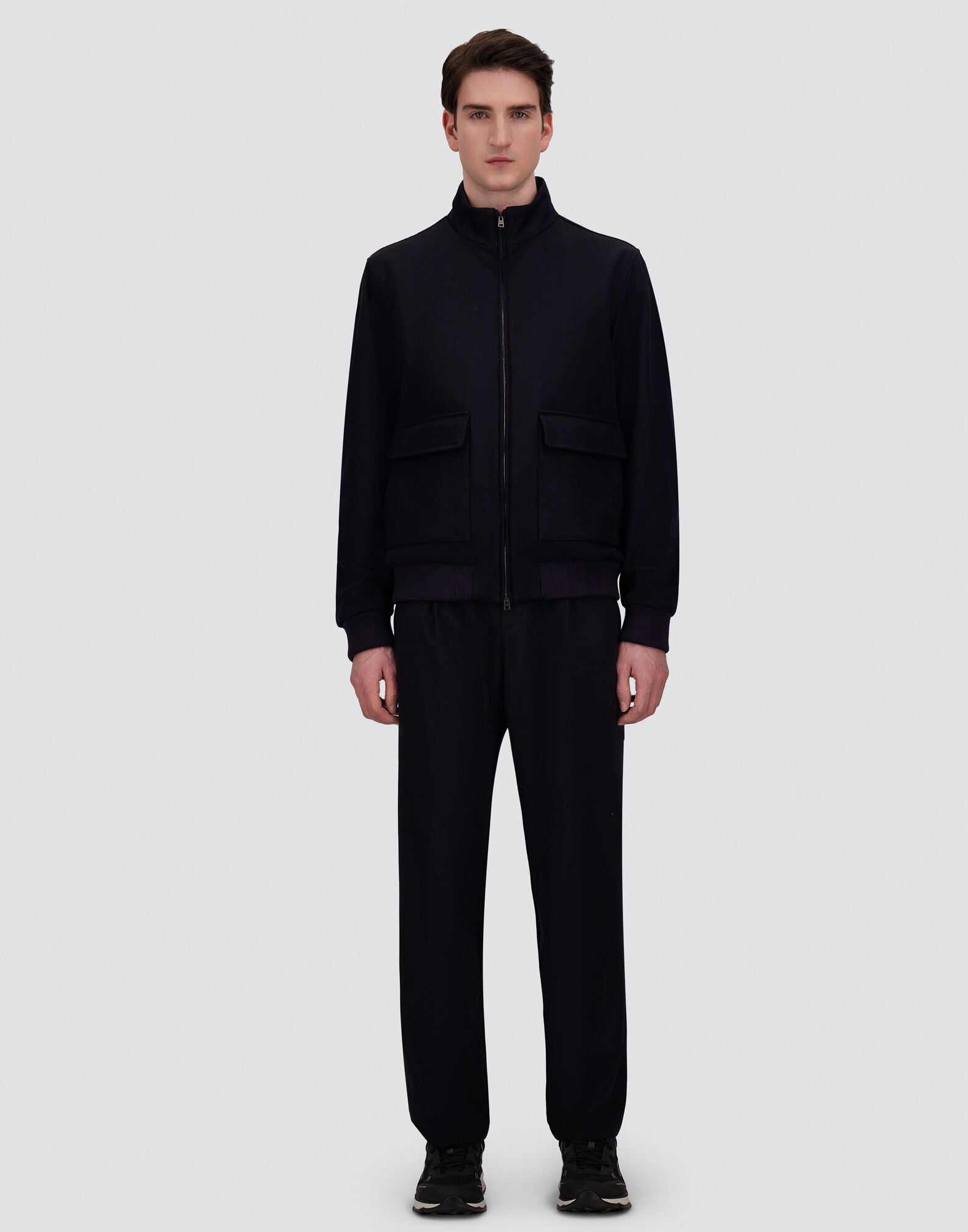 メンズ ファインウール ジャケット ネイビーブルー | Herno® (ヘルノ)
