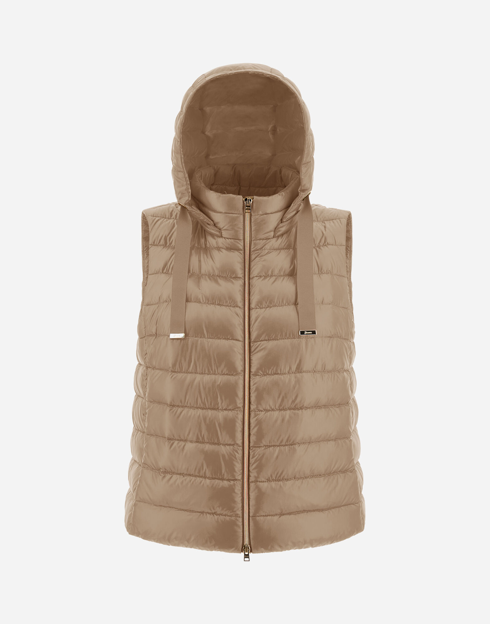 SLEEVELESS JACKET IN NYLON ULTRALIGHT in Camel for Women Herno