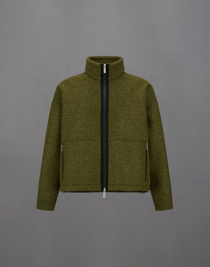 LAMINAR JACKET IN TECHNICAL WOOL Herno Herno LAMINAR JACKET IN TECHNICAL WOOL Military GI00182UL12845S7740