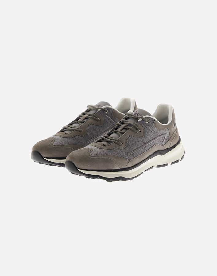 Herno HERNO MAGGIORE TRAINERS IN SUEDE AND FLANNEL Grey SH000050U500009420