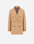 Herno DOUBLE-BREASTED BLAZER IN FLUID WOOL Camel GA000310D334532157