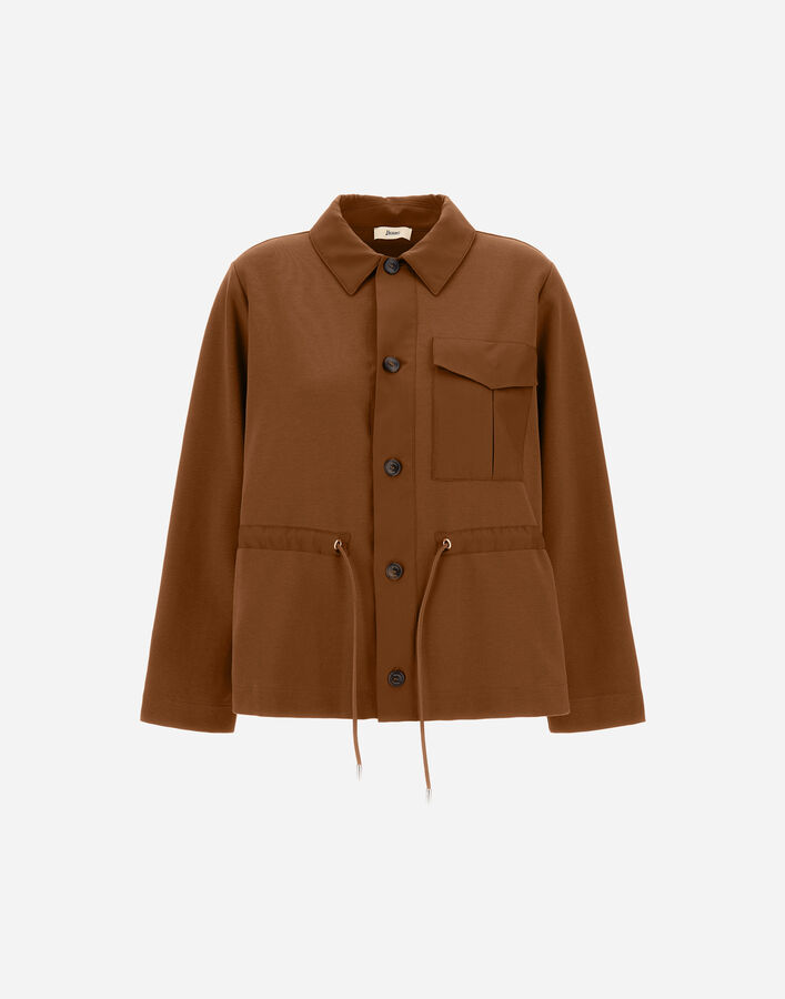 Herno SHIRT IN 100% COTTON INTERLOCK AND ARENDELLE Caramel JC000078D521178030