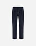 Herno RESORT TROUSERS IN MELANGE SUEDE EFFECT Navy Blue PT00033UR12729S9200