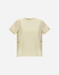 Herno T-SHIRT IN CHIC COTTON JERSEY AND NEW TECHNO TAFFETA Light Yellow JG000224D520063208
