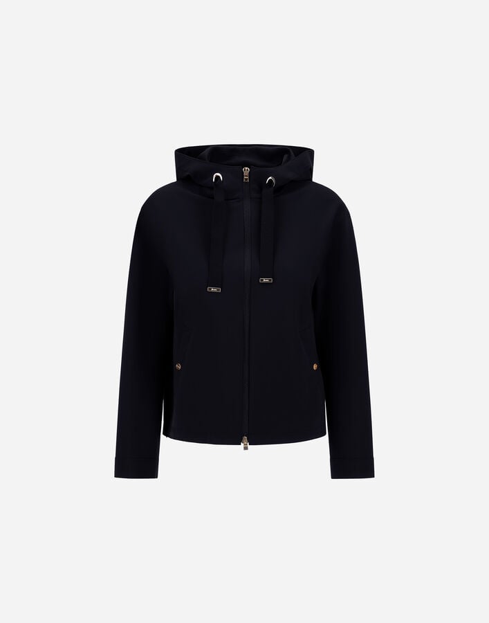Herno HOODED JACKET IN FIRST ACT PEF Navy Blue GI000311D13455S9200
