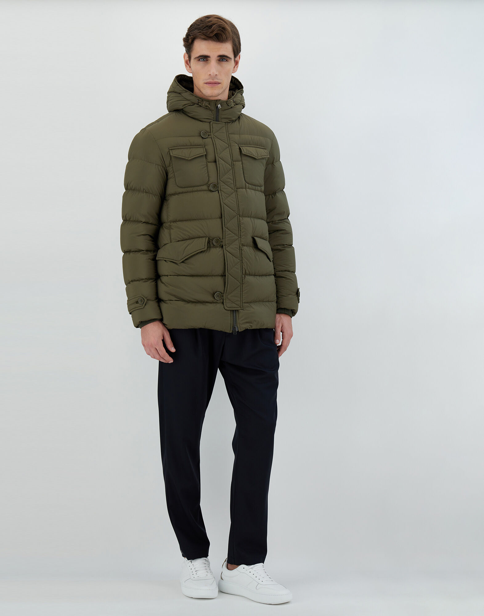 Herno green jacket sales