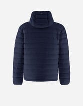 BOMBERJACKE RESORT AUS LIGHT NYLON STRETCH in Blau