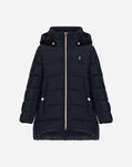 Herno NYLON ULTRALIGHT DOWN JACKET WITH DIAGONAL WOOL Navy PI0103G396019290