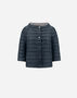 Herno REVERSIBLE CAPE NYLON ULTRALIGHT Blue Grey PI0769D12017Z9294