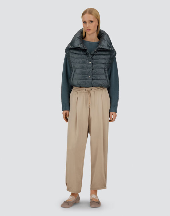 RESORT ENVERS SATIN TROUSERS Herno product thumbnail image view 2