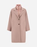 Herno VELOUR WOOL CLOTH AND NYLON ULTRALIGHT COAT Pink CA000594D334774135