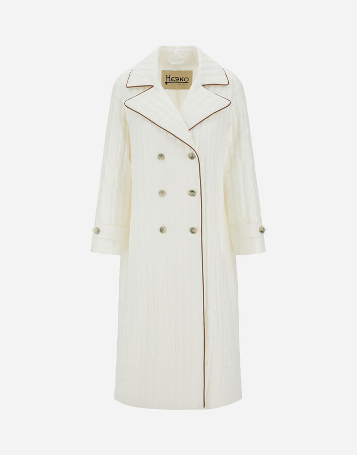 Herno COAT IN NEW LINEN White CA000601D17105Z1000