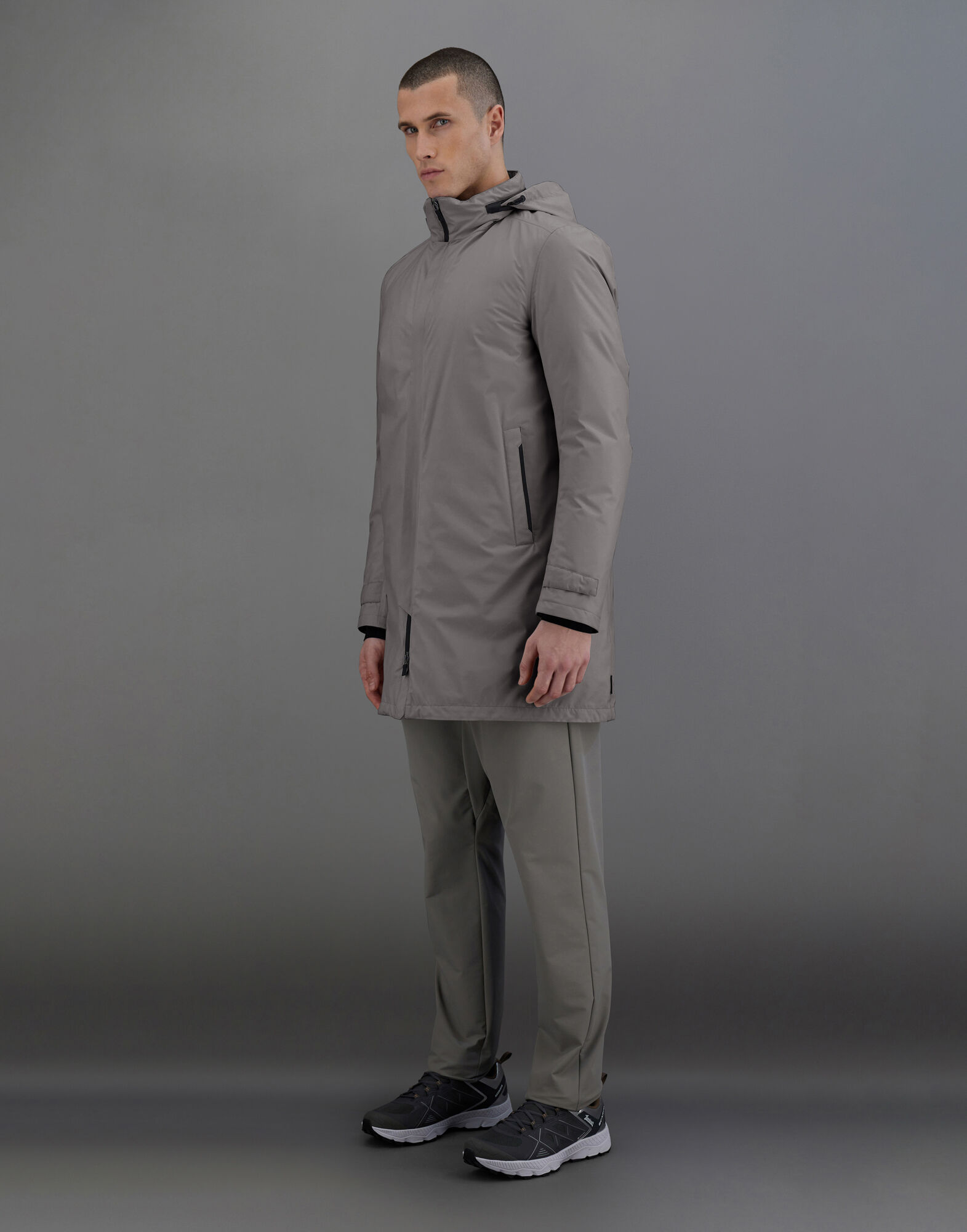 LAMINAR COAT IN 2 LAYERS GORE TEX in Grey for Men Herno