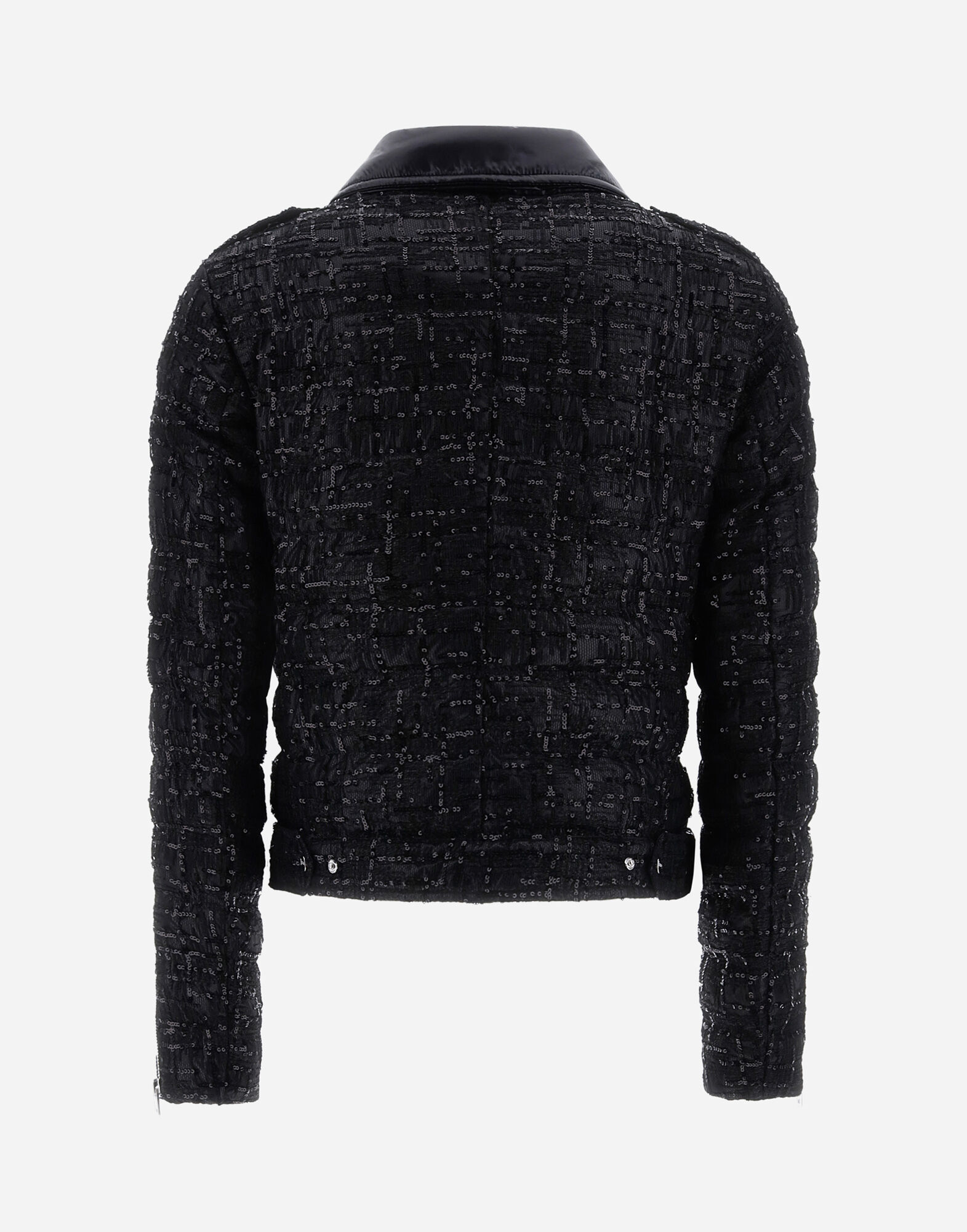 SEQUIN EMBROIDERY BOMBER JACKET in Black for Women Herno