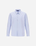 Herno COTTON STRIPE SHACKET Light Blue GI000512U132559105