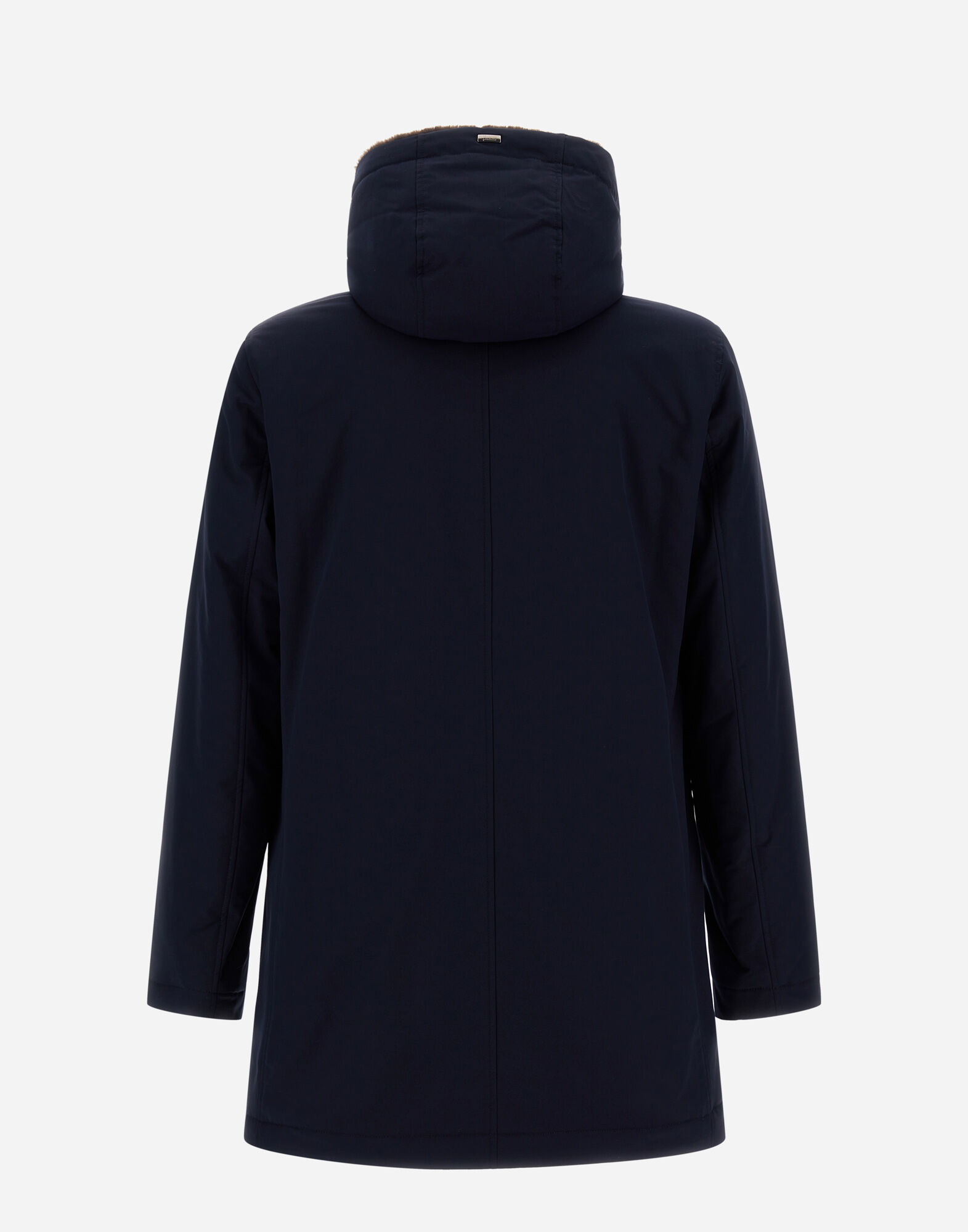 KEYSTONE PARKA WITH SYNTHETIC FABRIC LINING in Blue Brown for Men Herno
