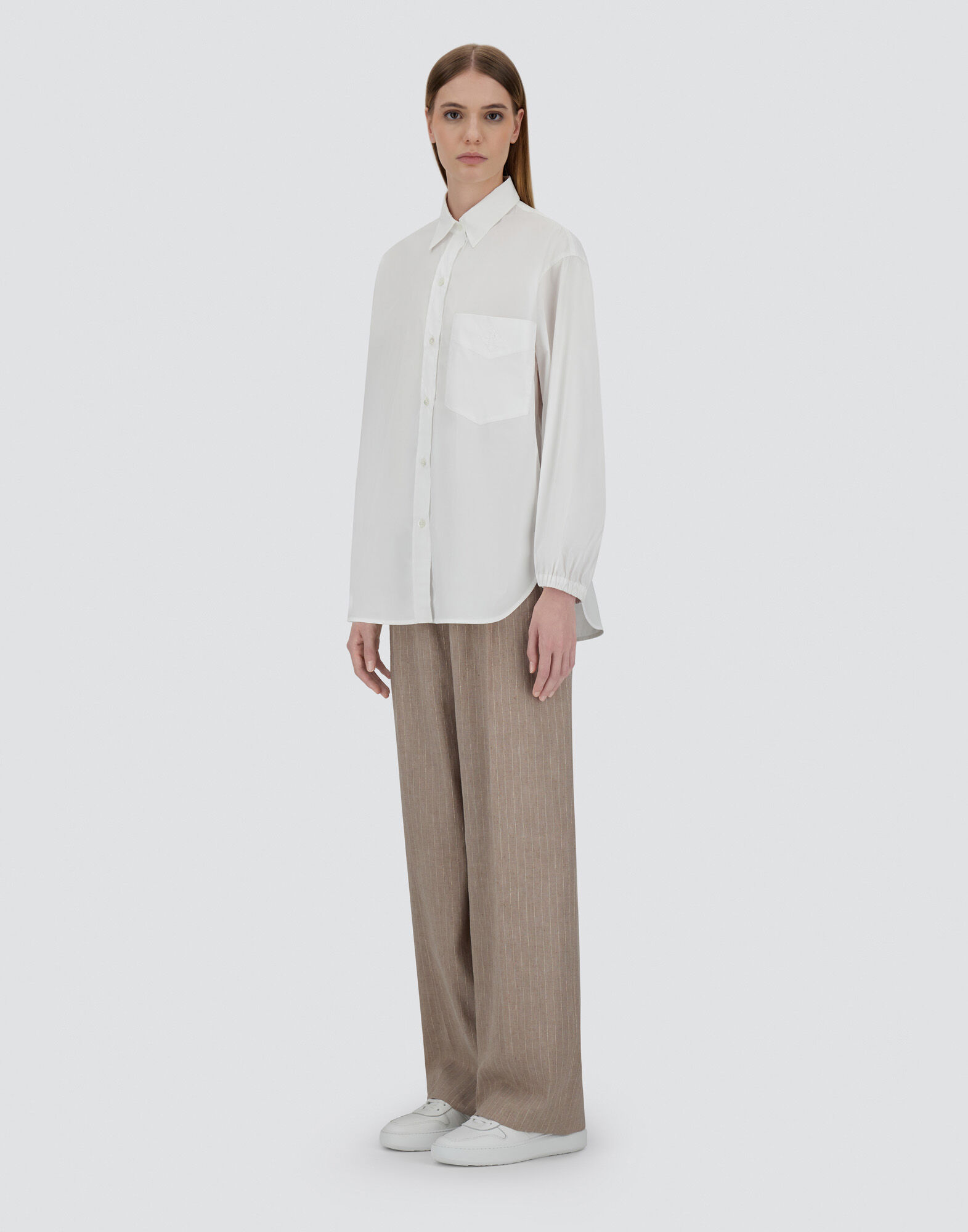 HERNO ヘルノ コットンフィールパンツ ホワイト