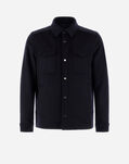 Herno SHIRT IN NEW WOOL CASHMERE Navy Blue GI000312U333189200
