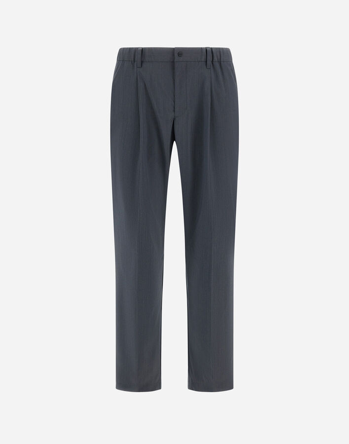 Herno TROUSERS IN TECH-MERINO Iron PT000183U334849487