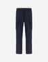 Herno DENIM-EFFECT COTTON TROUSERS Navy Blue PT000143U132679200